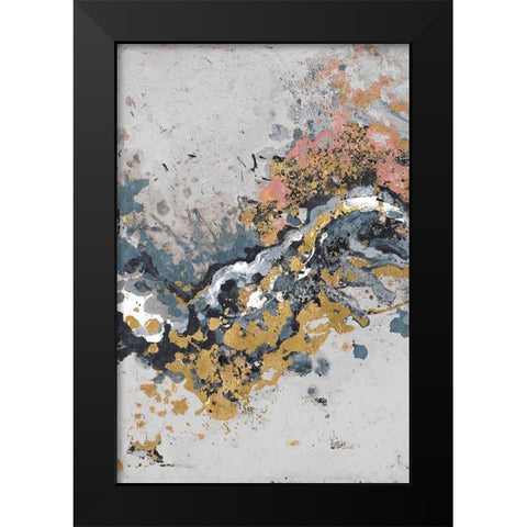 Turbulence Vertical Black Modern Wood Framed Art Print by Pinto, Patricia