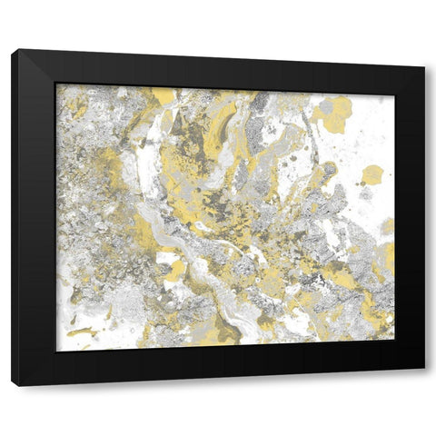 Space Turbulence I Black Modern Wood Framed Art Print with Double Matting by Pinto, Patricia