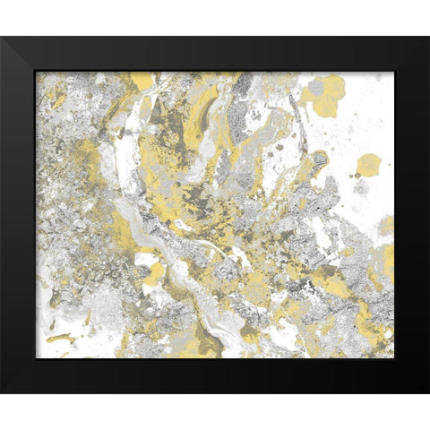 Space Turbulence I Black Modern Wood Framed Art Print by Pinto, Patricia