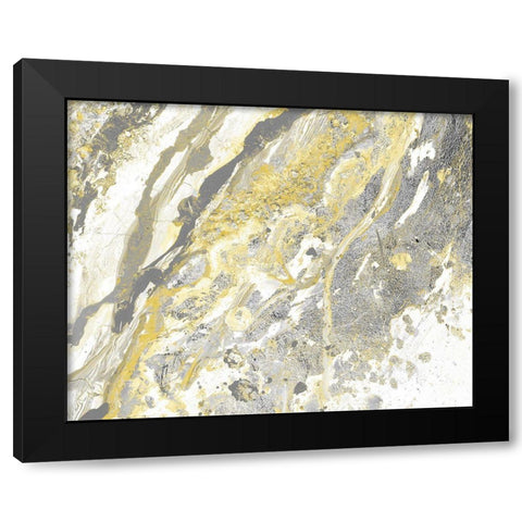 Space Turbulence II Black Modern Wood Framed Art Print with Double Matting by Pinto, Patricia
