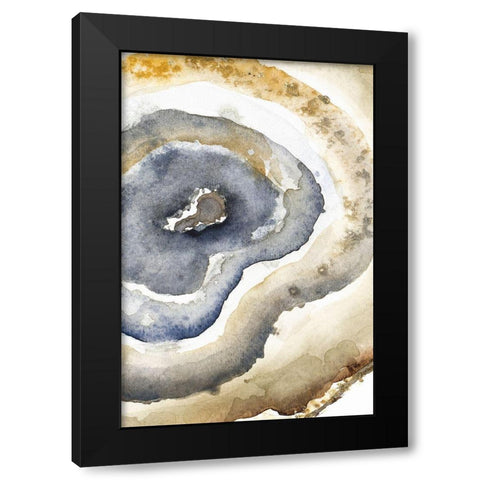 Up Close Agate II Black Modern Wood Framed Art Print by Pinto, Patricia