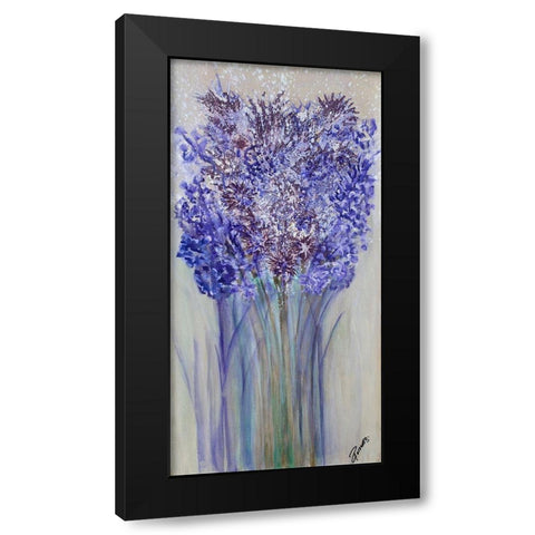 Lavender Strong II Black Modern Wood Framed Art Print with Double Matting by Gonzalez, Roberto