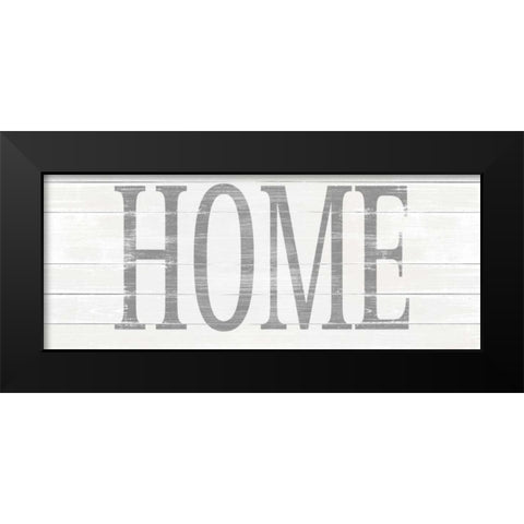 Home Black Modern Wood Framed Art Print by SD Graphics