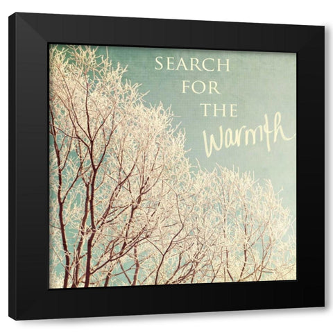 Search For The Warmth Black Modern Wood Framed Art Print with Double Matting by Gardner, Sarah
