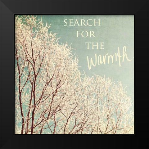 Search For The Warmth Black Modern Wood Framed Art Print by Gardner, Sarah