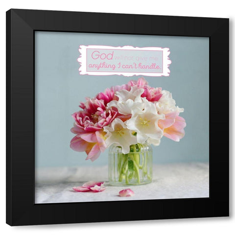 He Will Not Fail Me Black Modern Wood Framed Art Print by Gardner, Sarah