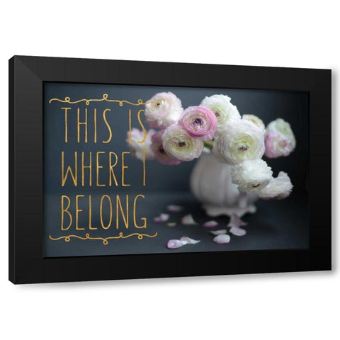 I Belong Black Modern Wood Framed Art Print with Double Matting by Gardner, Sarah