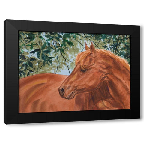 Champions II Black Modern Wood Framed Art Print with Double Matting by Baliko, Linda