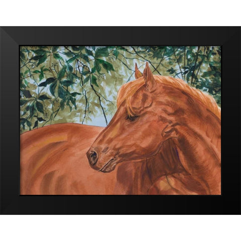 Champions II Black Modern Wood Framed Art Print by Baliko, Linda