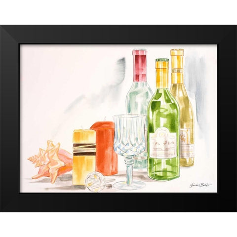 Coastal Happy Hour I Black Modern Wood Framed Art Print by Baliko, Linda