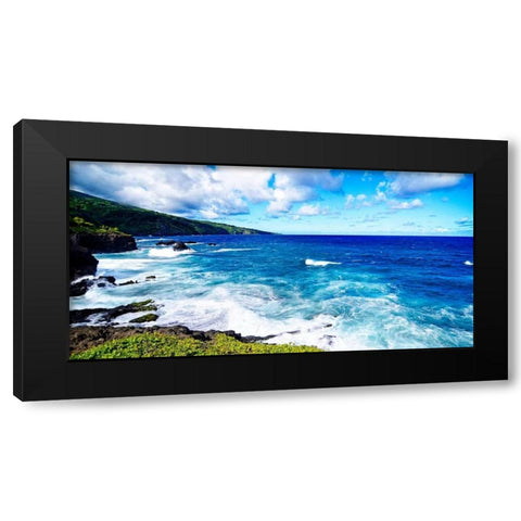 Cool Beach I Black Modern Wood Framed Art Print by Nawrocke, Bruce