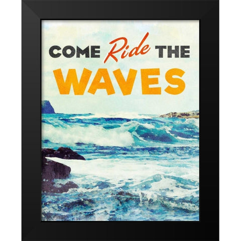 Sunshine and Waves II Black Modern Wood Framed Art Print by Nawrocke, Bruce