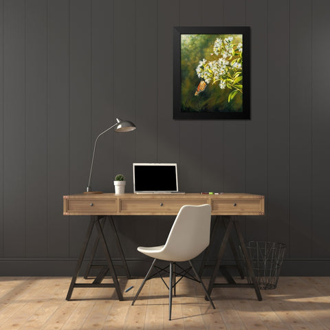 Garden Life Black Modern Wood Framed Art Print by Nawrocke, Bruce