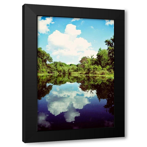 Sunny Days On The River Black Modern Wood Framed Art Print with Double Matting by Nawrocke, Bruce