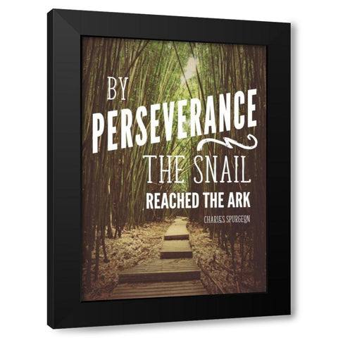 Perseverance Black Modern Wood Framed Art Print by Nawrocke, Bruce