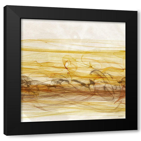 Sunshine Dance I Black Modern Wood Framed Art Print by Meneely, Dan