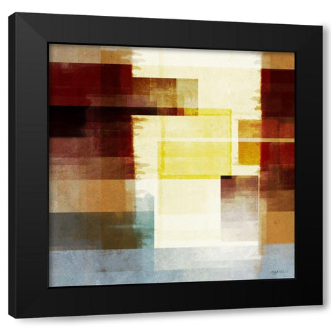 Luck of Autumn I Black Modern Wood Framed Art Print by Meneely, Dan