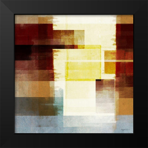 Luck of Autumn I Black Modern Wood Framed Art Print by Meneely, Dan