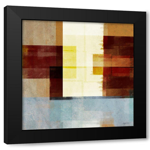 Luck of Autumn II Black Modern Wood Framed Art Print by Meneely, Dan