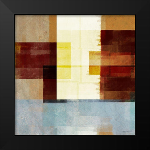 Luck of Autumn II Black Modern Wood Framed Art Print by Meneely, Dan