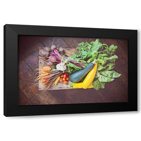 Fresh Organic II Black Modern Wood Framed Art Print with Double Matting by Poynter, Kelly