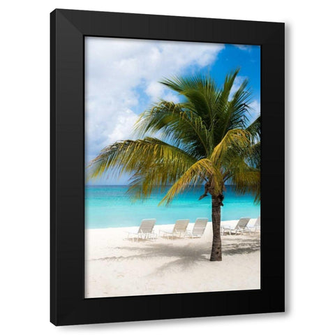 Relaxing Beach Black Modern Wood Framed Art Print by Bill Carson Photography