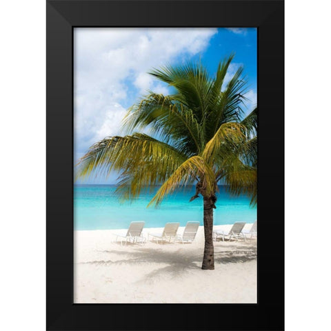 Relaxing Beach Black Modern Wood Framed Art Print by Bill Carson Photography