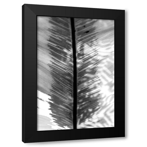 BW Leaf Black Modern Wood Framed Art Print with Double Matting by Bill Carson Photography