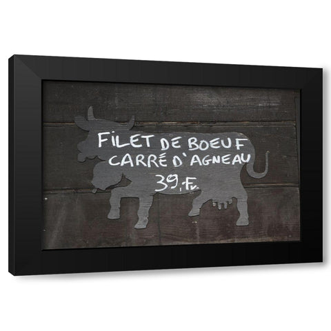 Filet De Boeuf Black Modern Wood Framed Art Print with Double Matting by Coppel, Anna