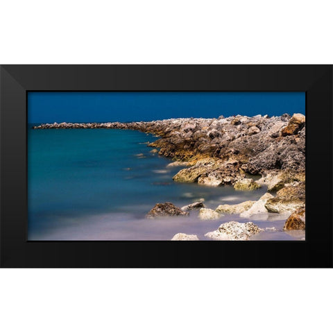 Rocky Shores Black Modern Wood Framed Art Print by Bill Carson Photography
