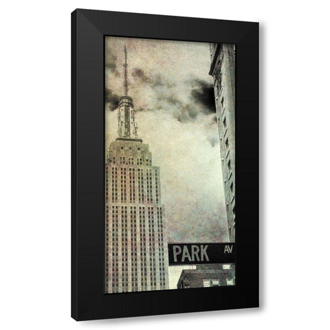 Park Ave View Sepia Black Modern Wood Framed Art Print by Bill Carson Photography