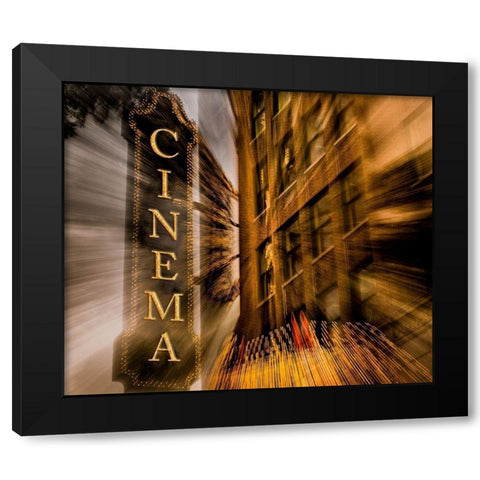 Cinema Black Modern Wood Framed Art Print by Bill Carson Photography