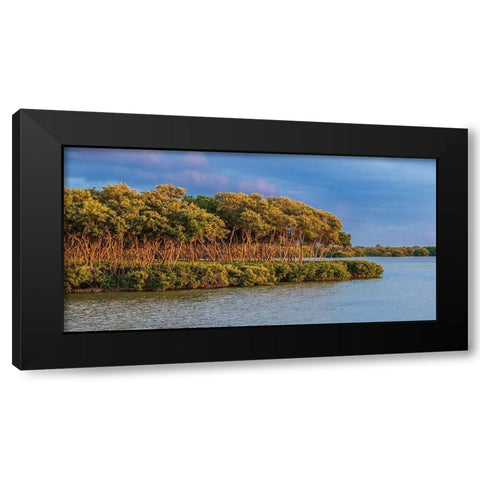 Sundown by the Lake Black Modern Wood Framed Art Print by Bill Carson Photography