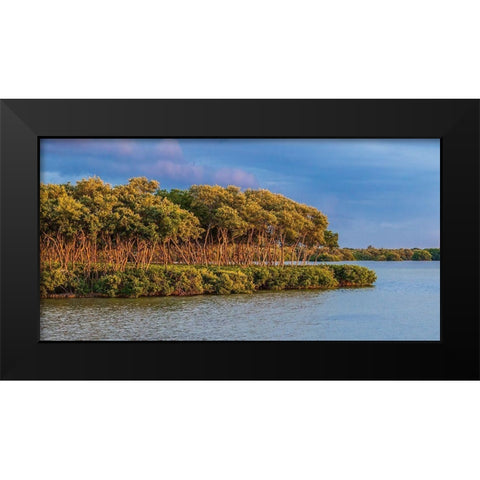 Sundown by the Lake Black Modern Wood Framed Art Print by Bill Carson Photography