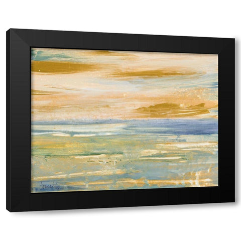 Ocean Calm Black Modern Wood Framed Art Print with Double Matting by Loreth, Lanie