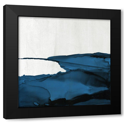 Royal Blue Escape II Black Modern Wood Framed Art Print with Double Matting by Medley, Elizabeth