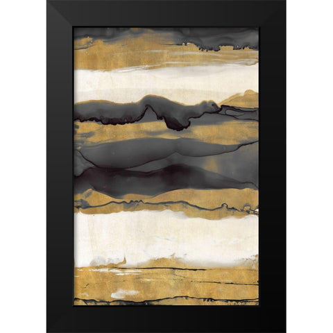 Dark To Light Pattern Black Modern Wood Framed Art Print by Medley, Elizabeth