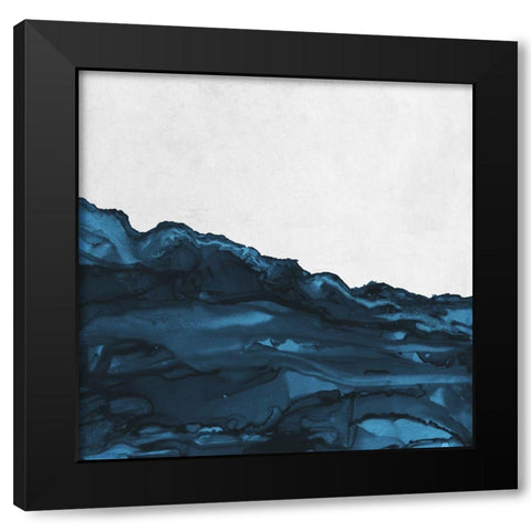 Royal Blue Escape II Black Modern Wood Framed Art Print by Medley, Elizabeth