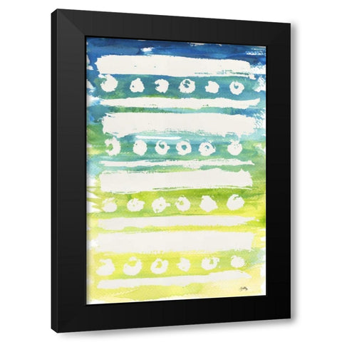 Watercolor Pattern IV Black Modern Wood Framed Art Print by Medley, Elizabeth