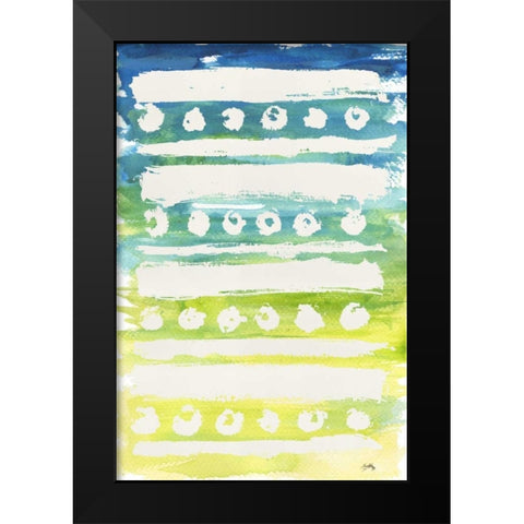 Watercolor Pattern IV Black Modern Wood Framed Art Print by Medley, Elizabeth