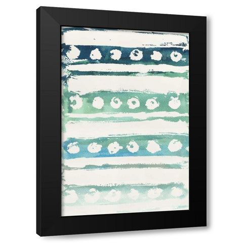 Watercolor Pattern VI Black Modern Wood Framed Art Print with Double Matting by Medley, Elizabeth