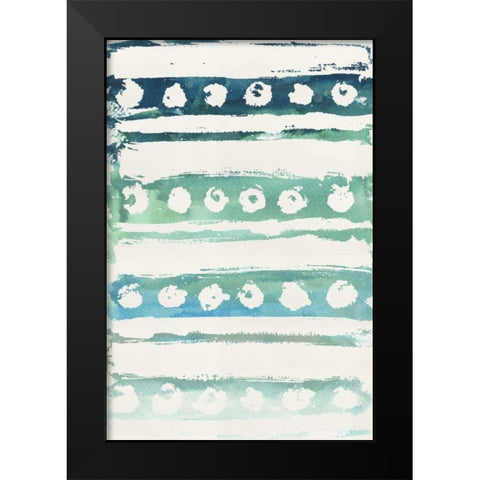 Watercolor Pattern VI Black Modern Wood Framed Art Print by Medley, Elizabeth