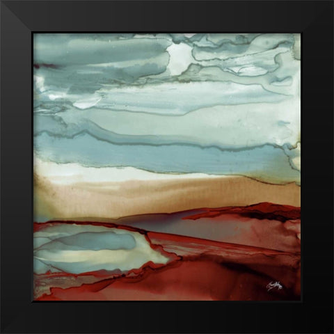 New Sky Square Black Modern Wood Framed Art Print by Medley, Elizabeth