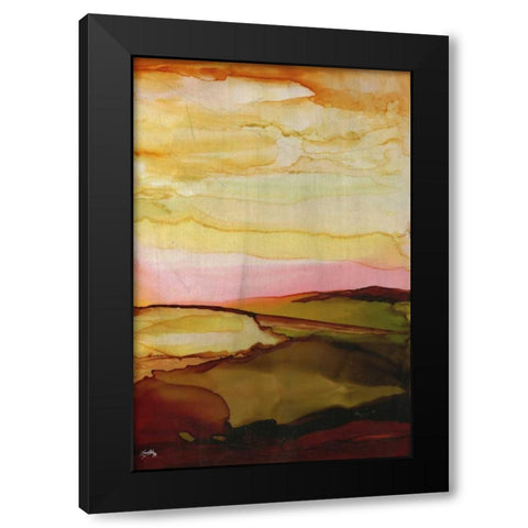 Dawning Sky Black Modern Wood Framed Art Print with Double Matting by Medley, Elizabeth
