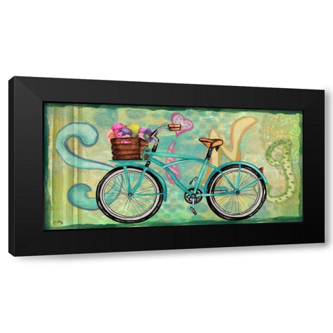 Sing and Play Bike I Black Modern Wood Framed Art Print with Double Matting by Medley, Elizabeth