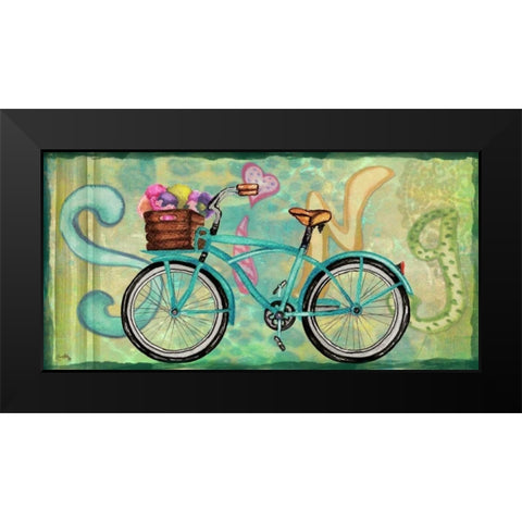 Sing and Play Bike I Black Modern Wood Framed Art Print by Medley, Elizabeth