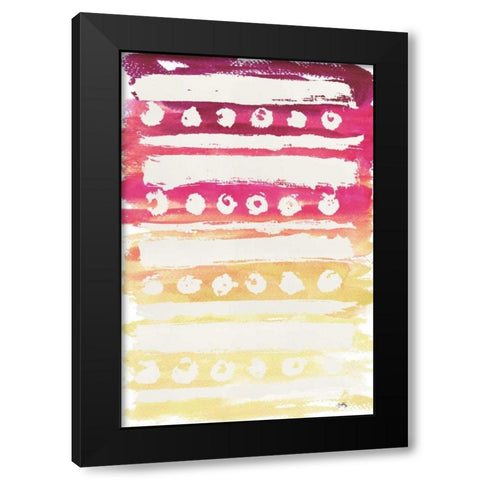 Watercolor Pattern II Black Modern Wood Framed Art Print by Medley, Elizabeth