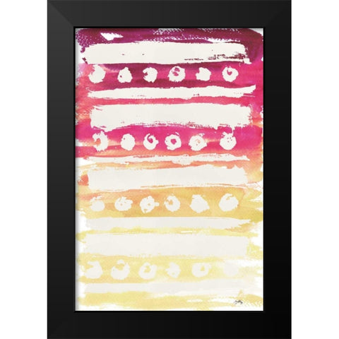 Watercolor Pattern II Black Modern Wood Framed Art Print by Medley, Elizabeth