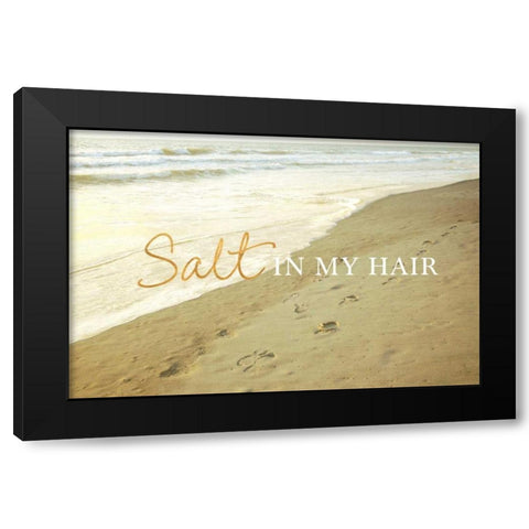 Salt in my Hair Black Modern Wood Framed Art Print by Peck, Gail