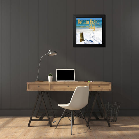 Dream High Black Modern Wood Framed Art Print by Peck, Gail